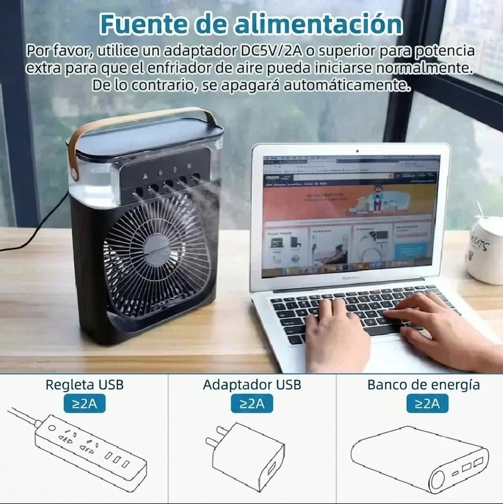 Mini Enfriador de Aire Portátil 3 en 1 — EVIORA